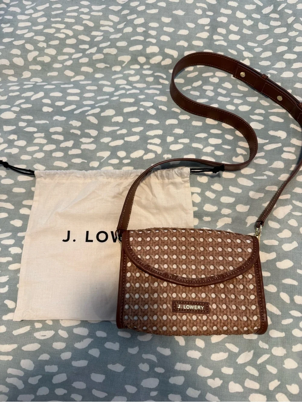 J. Lowery x Byrdie Gold Social Wear woven crossbody